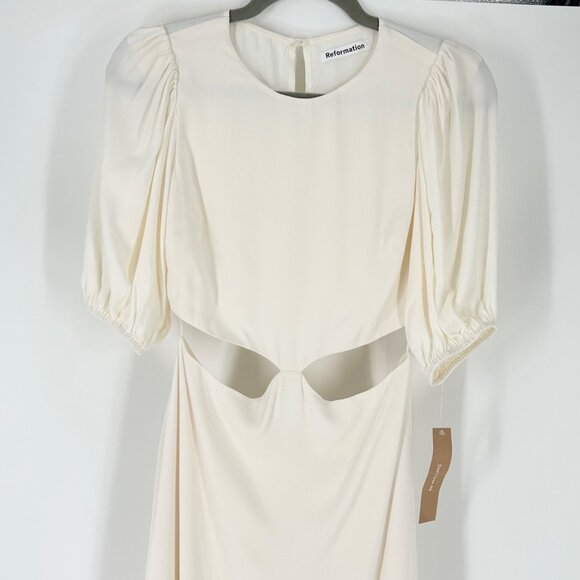 NWT Reformation Tory Cutout Bridal Maxi Dress - Picture 4 of 10